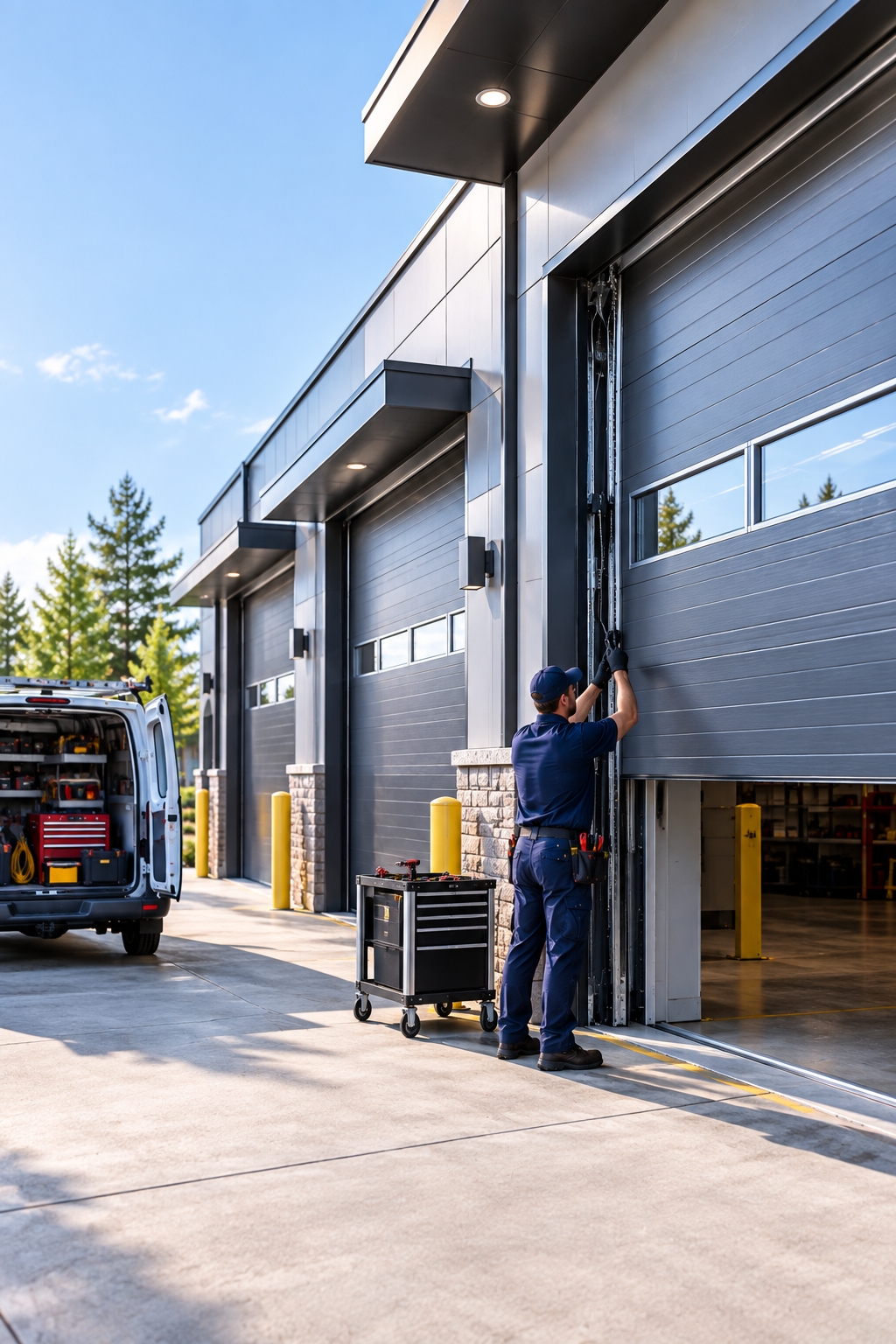 Commercial garage door