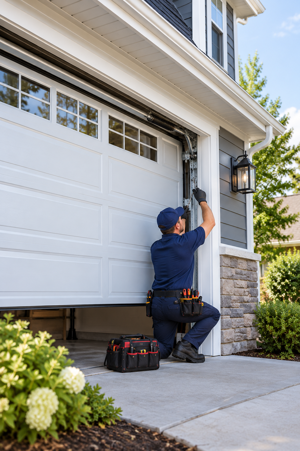 Residential garage door